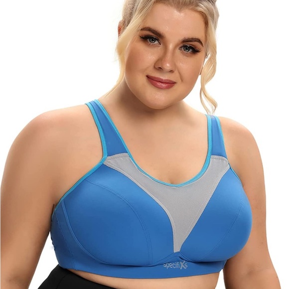 SpecifiXs Blue Plus Size Sports Bra NWT 48F - Picture 6 of 8